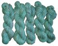 Hand-spun wool: Jade-green 1986