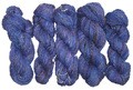 Handgesponnen wol: Paars-Blauw 1851