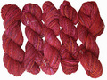 Hand spun wool.Flamed Red 252