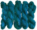 Handgesponnen wol: Turquoiseachtig BLAUW 2510