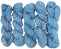 Handgesponnen wol:Zeer zacht Blauw 2524