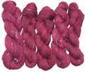Hand-spun wool: Wine red 1874